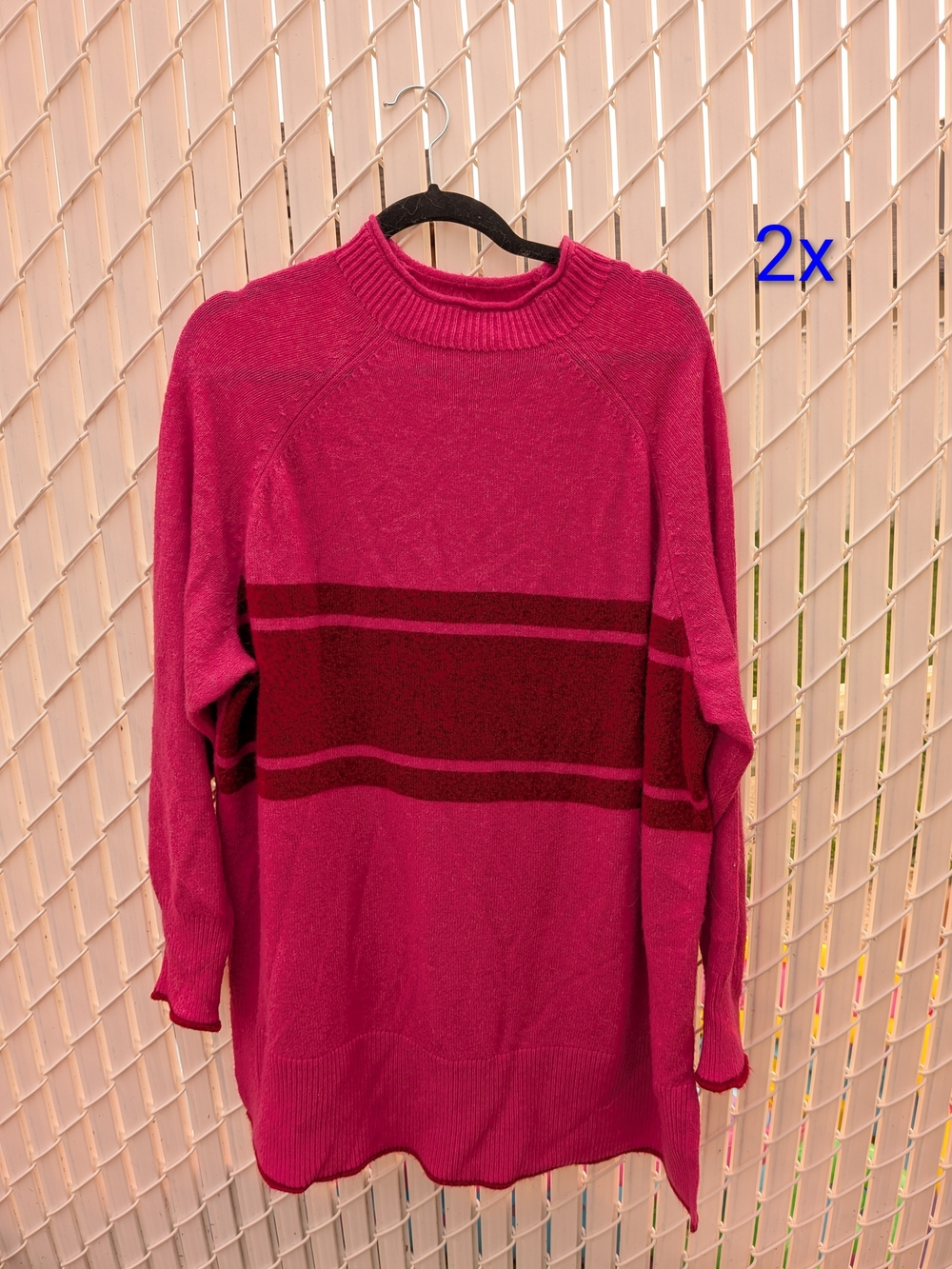 Pennington's Soft Pink Striped Women's Sweater